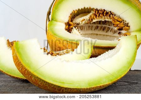 Melon Isolated On White Clipping Path