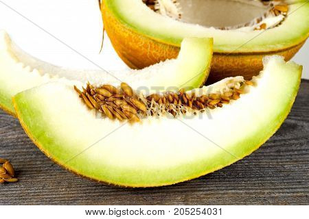 Melon Isolated On White Clipping Path
