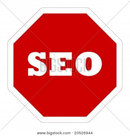 Znak ostrzegawczy SEO