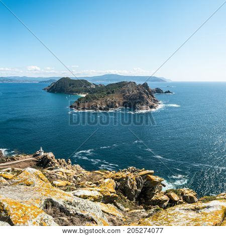 Illa De San Martino On The Cies Islands Of Spain