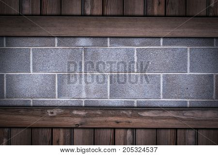 Volcanic Bazalt Stone Texture On Wooden Background