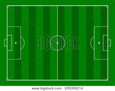 green grass footbal or soccer field background gridiron. vector illustration