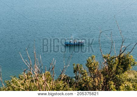 Lake Sevan, Armenia. horizontal shot in the afternoon
