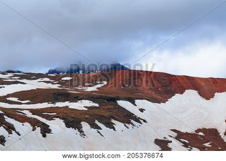 Mount Aragats, Armenia. horizontal shot in the afternoon