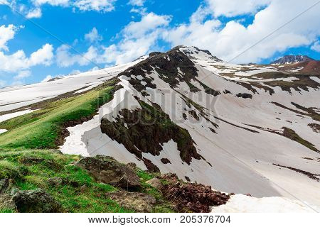 Mount Aragats, Armenia. horizontal shot in the afternoon