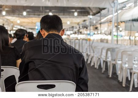 People To Pay And Respect To Thai King Bhumibol