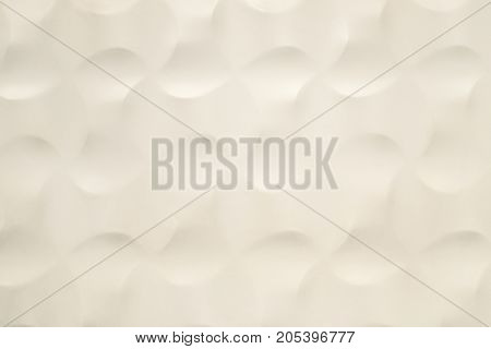 The dent on white background. White wall and round dented. Background and texture of white wall.