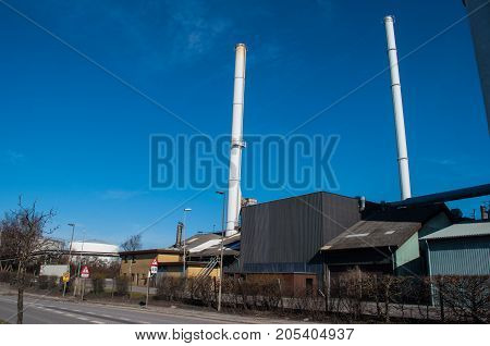 factory in town of Nykoebing F in Denmark
