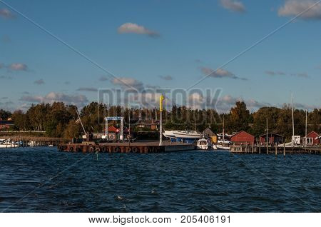 The Harbor Of Island Of Bogoe In Denmark
