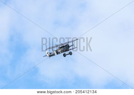 Taby Orebro Sweden Sept 02 Air Show Fokke D7 Airplane Flying