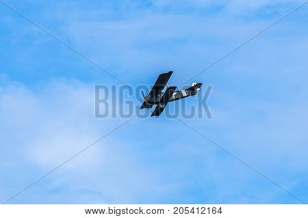 Taby Orebro Sweden Sept 02 Air Show Fokke D7 Airplane Flying