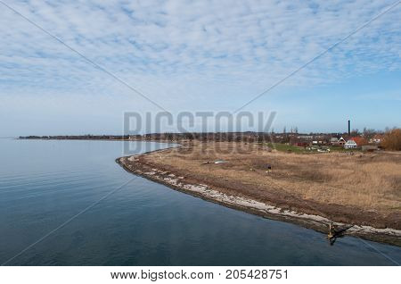 Ore strand in Vordingborg Denmark on a sunny spring day