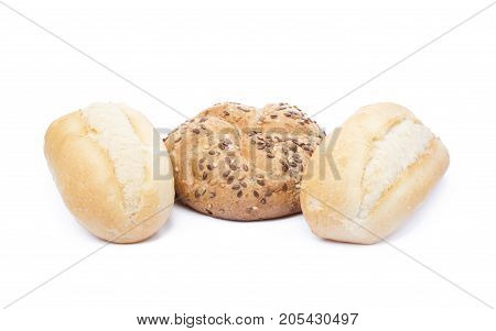 French bun isolated on a white background