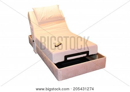 A Remote Control Adjustable Motorised Domestic Bed.