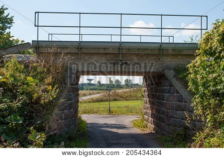Old bridge in town of Naestved on Denmark