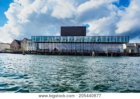 Buildings and playhouse in the city Copenhagen Denmark.