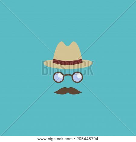 Flat Icon Detective Element. Vector Illustration Of Flat Icon Inspector Isolated On Clean Background