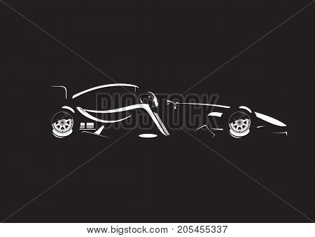 Illustration Of Formula Car