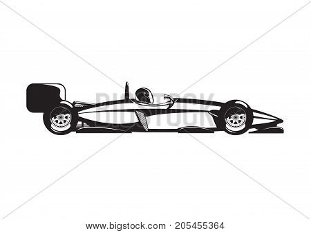 Illustration Of Formula Car