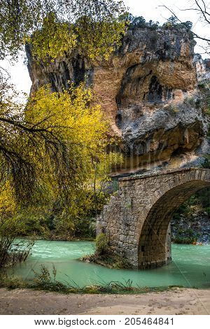 River Vero In Sierra De Guara Mountain Range Huesca
