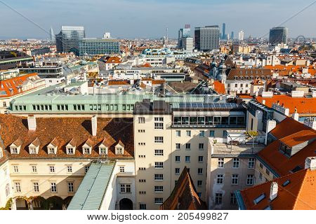 View From The Tower St. Stephen's Cathedral, Vienna, Austria