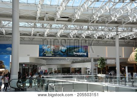 BLOOMINGTON, MINNESOTA - JUL 27: Mall of America in Bloomington, Minnesota, as seen on July 27, 2017. It is the second largest mall in terms of leaseable space and the largest mall in the United States in terms of total floor area.