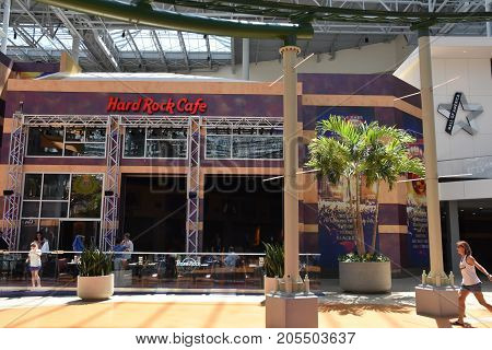 Bloomington, Minnesota - Jul 27: Hard Rock Cafe At Mall Of America In Bloomington, Minnesota, As See