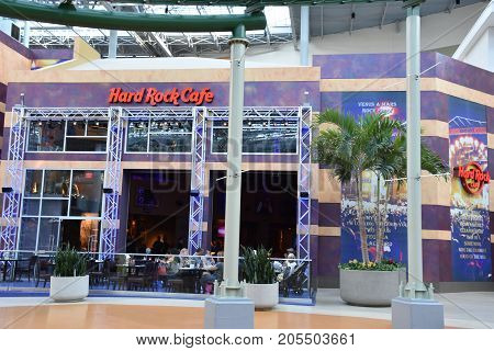 Bloomington, Minnesota - Jul 27: Hard Rock Cafe At Mall Of America In Bloomington, Minnesota, As See