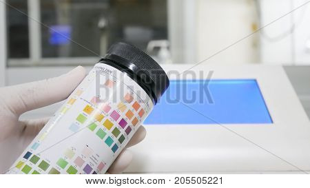 Urine Analysis In Laboratory.