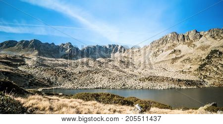 The Pindus mountain range in northern Greece