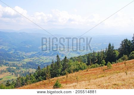 Mountain Landscape In Carpathian