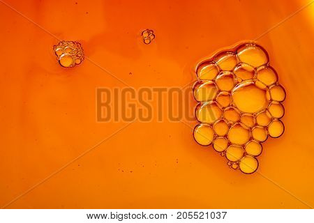 Colorful Water Bubles On Water As Background