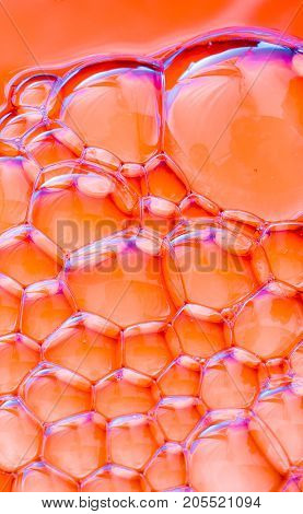 Colorful Water Bubles On Water As Background