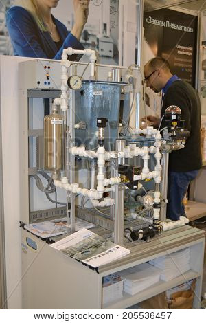 Kiev, Ukraine International Industrial Exhibition - November 25, 2016: - industrial machinery, Industrial equipment, industry facilities and machine tools, machinery lathes