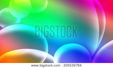 Beautiful Light Of Colorful Bolloon.