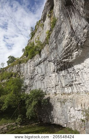 Malham Cove Yorkshire Dales National Park England.