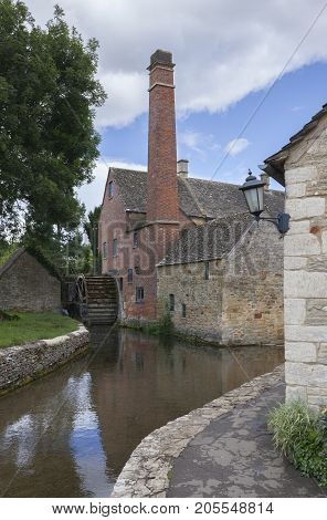 The Mill at Lower Slaughter Cotswolds Gloucestershire England.
