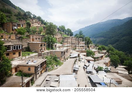 general view of the Masuleh village in Iran.
