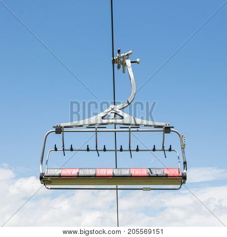 Ski Lift Chair In The Alps