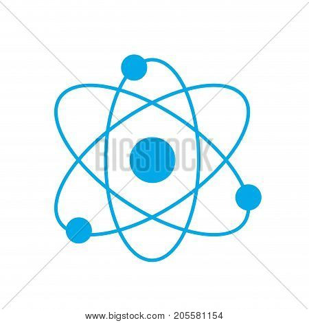 silhouette physics orbit chemistry science education vector illustration