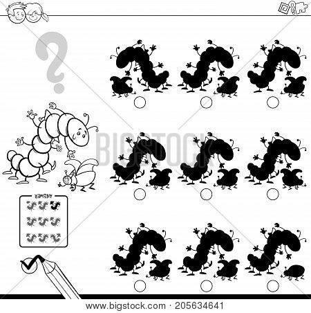 Shadows With Insects Coloring Book