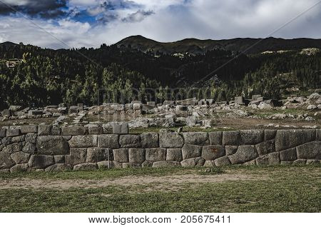 Sacsayhuaman one of the many views .