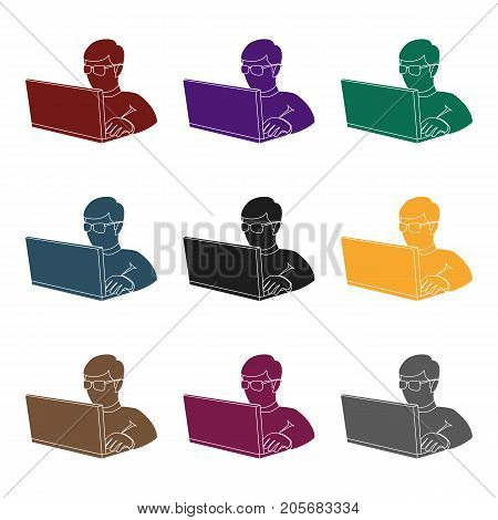 Computer Hacker Icon Vector & Photo (Free Trial) | Bigstock