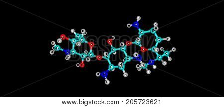 Gentamicin is an antibiotic used to treat several types of bacterial infections. This may include bone infections endocarditis meningitis pneumonia urinary tract infections. 3d illustration