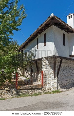 Old houses in village of Rozhen, Blagoevgrad region, Bulgaria