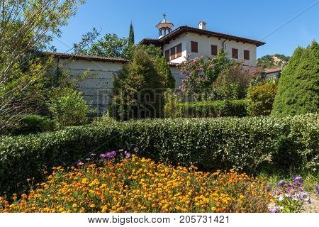 Outside view of  Rozhen Monastery of the Nativity of the Mother of God, Blagoevgrad region, Bulgaria