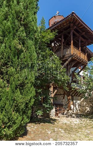 Inside view of  Rozhen Monastery of the Nativity of the Mother of God, Blagoevgrad region, Bulgaria