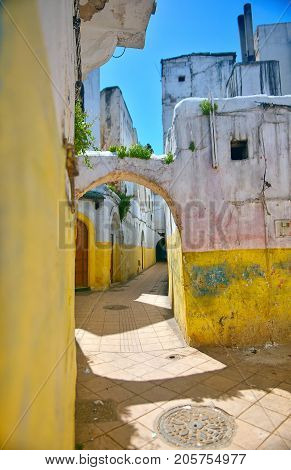 On Streets Of The Old City In Morokko