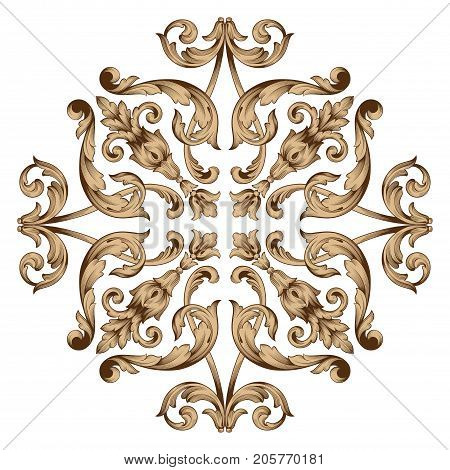 Baroque vector of vintage element for design. Decorative design element filigree calligraphy vector. You can use for wedding decoration of greeting card and laser cutting.
