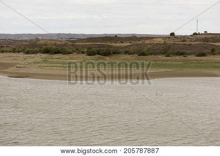 The River Ebro On Its Way Through Caspe, Aragon